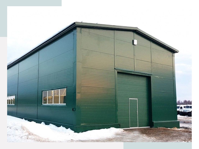 Двускатные ангары в Электростали