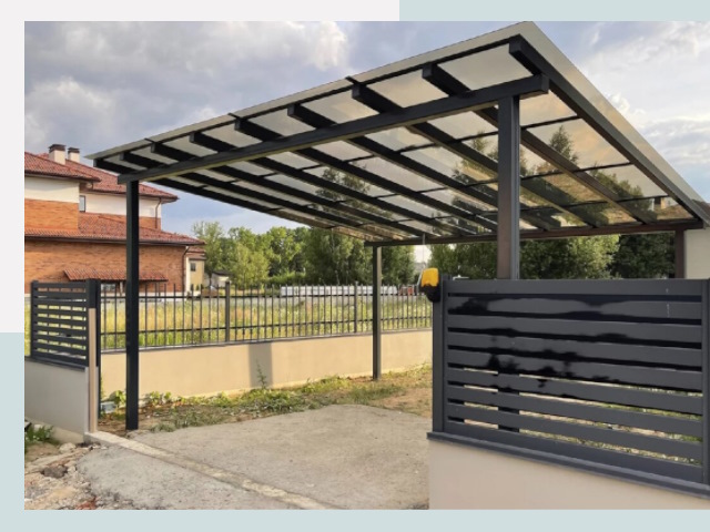 Металлические навесы в Электросталь от 608 руб. за м²