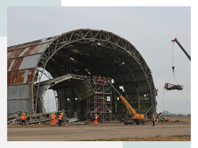 Демонтаж ангаров в Электростали